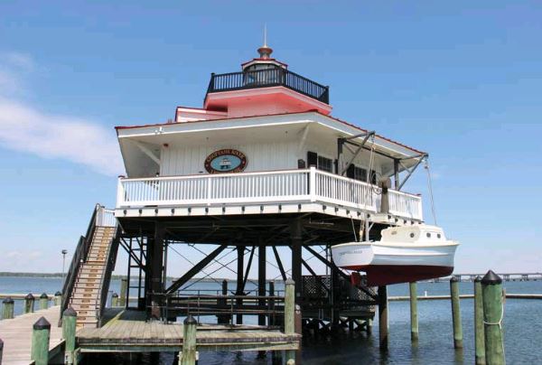 The replica Choptank River Lighthouse was completed in 2012. Photo by PropTalk
