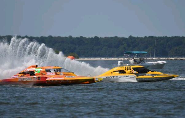 There are two big powerboat regattas in Cambridge every year. Photo by Don Wagner at last year’s Thunder on the Choptank