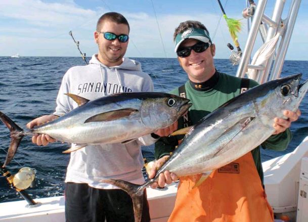 A nice pair of inshore tuna. Photo courtesy Eric Burnley