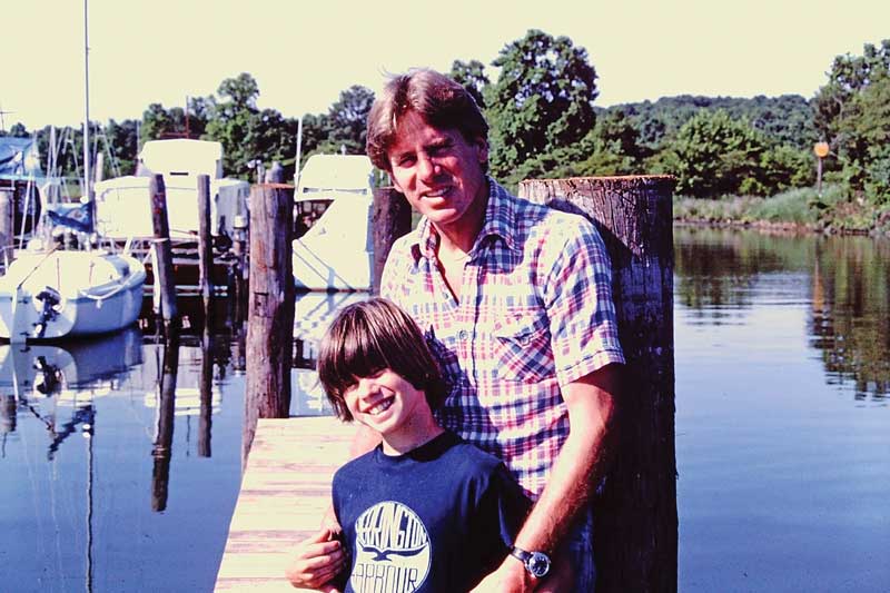 Father and son circa 1978.