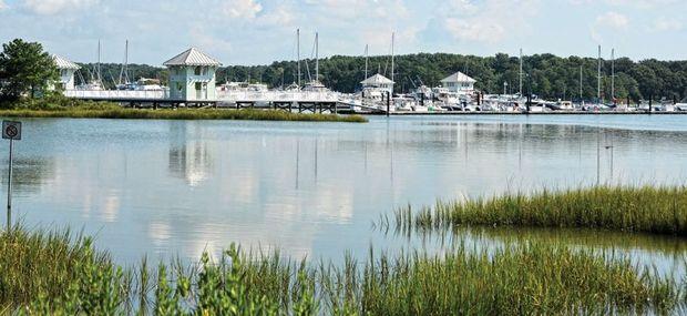 Oyster Farm Marina at Kings Creek in Cape Charles. Oyster Farm Marina at Kings Creek in Cape Charles.