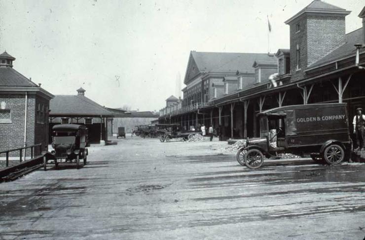 Then: DC Municipal Fish Market photo courtesy of the Historical Society of Washington, DC