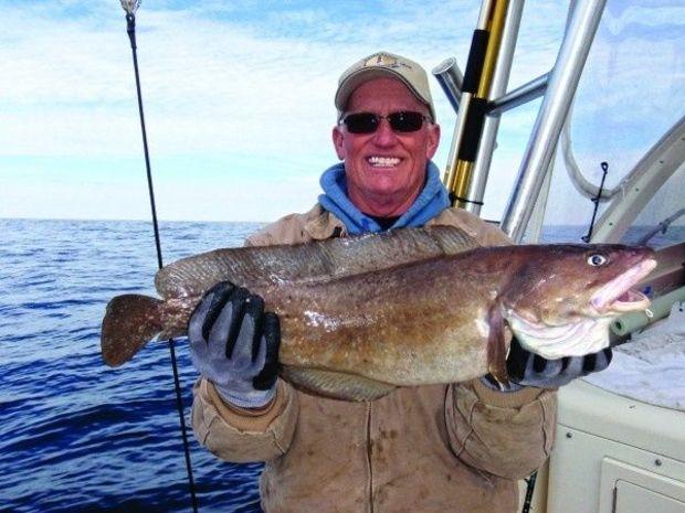 The first-ever IGFA world record Carolina hake, caught by Johnny Boyd earlier this year, weighed 5 pounds, 10 ounces. Photo courtesy of Ken Neill