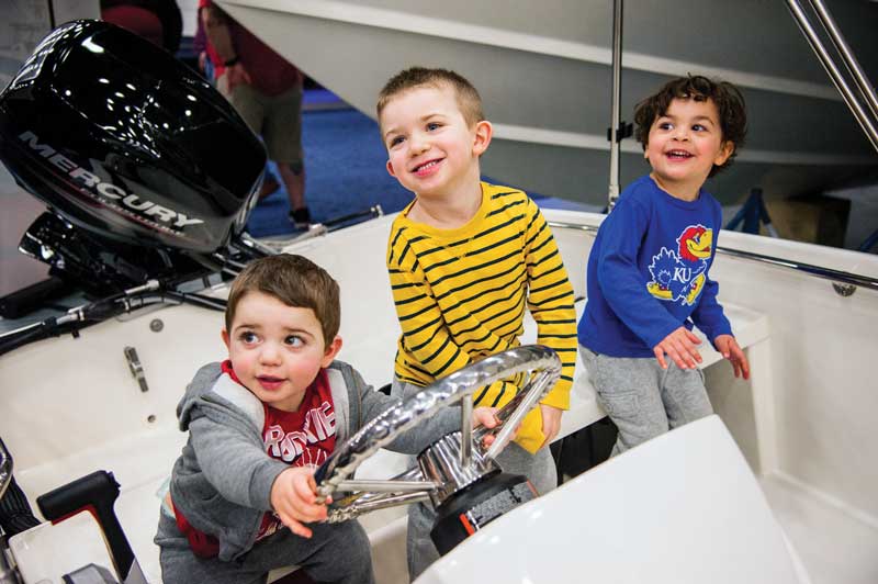 Bring your boating kids! They can participate in a scavenger hunt and even assemble their own model boat.