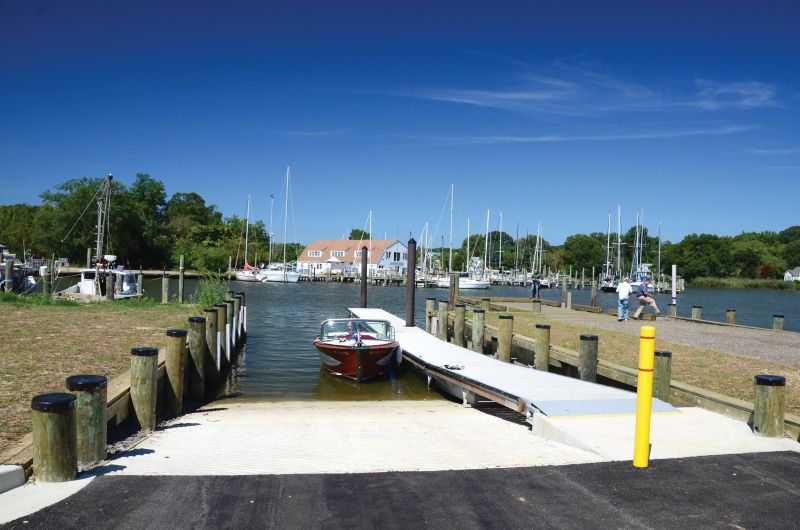 boat ramp at Discovery Village
