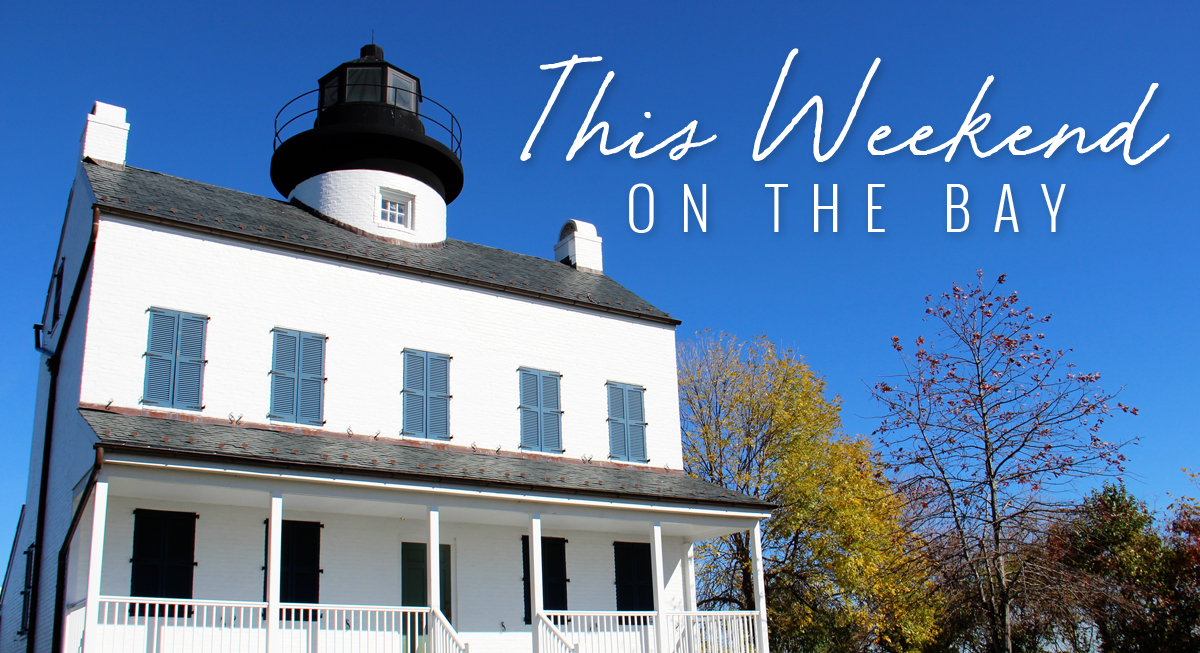 Tune in every Friday for a weekend events report! Pictured is the Blackistone Lighthouse on St. Clement's Island.