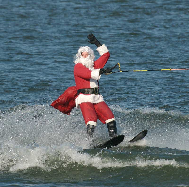 Photo courtesy of Waterskiiing Santa