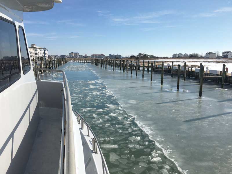 Wind and waves can make fishing in smaller boats dangerous. That leaves charter and head boats. Photo courtesy of Capt. Monty Hawkins on Morning Star out of Ocean City