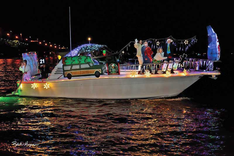 chesapeake bay lighted boat parades