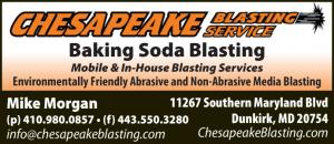Chesapeake Blasting Service is a Mobile Baking Soda and Abrasive blasting services located in Dunkirk, Maryland.