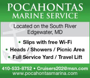 Pocahontas Marine Service is a full service marina and service yard located on the South river in Edgewater, MD.