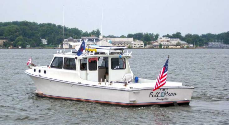 full moon custom deadrise boat