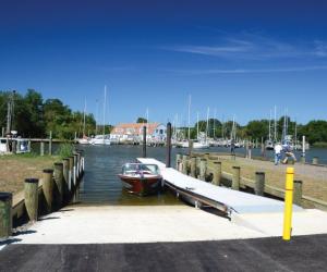 boat ramp at Discovery Village