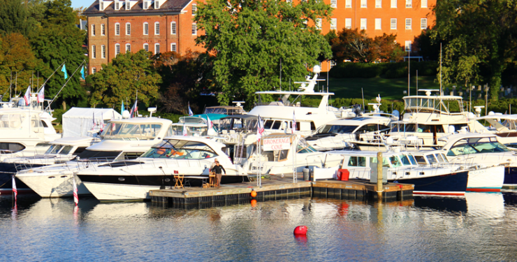 Brokerage Cove at the U.S. Powerboat Show in Annapolis.