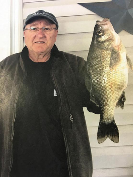 The record white perch weighed 1.9 pounds. Photo courtesy MD DNR