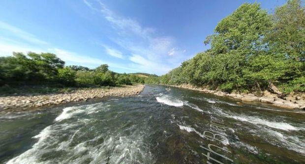 South Branch of the Potomac River. Screenshot from Chesapeake Conservancy virtual tour of the Potomac River.