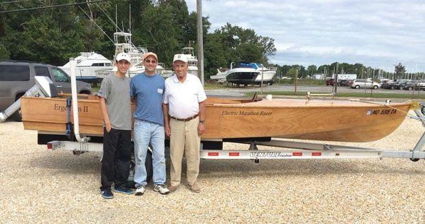 Three generations of the Needle family banded together to form the Flying Needle Race Team. Ryan Needle on left.