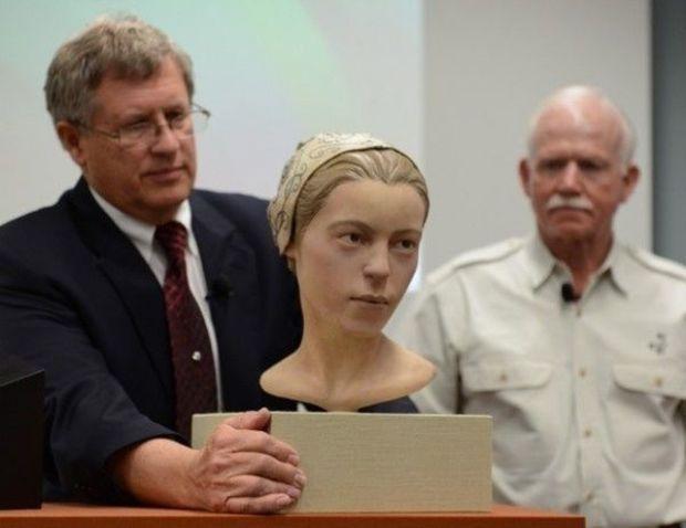 Reconstructing Jane: Researchers create a reconstruction from remains of a 14-year-old girl of the Jamestown colony that may have been a victim of cannibalism. Photo courtesy Washingtonpost.com