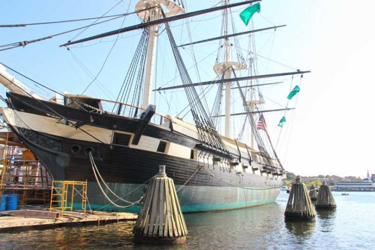 The USS Constellation is docked at Baltimore's Inner Harbor on Pier 1. Get tickets through Historic Ships of Baltimore