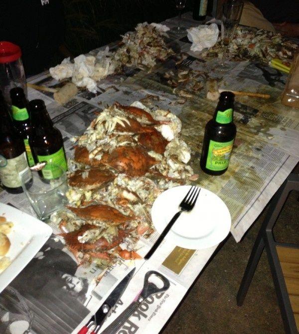 Crab feasts--more expensive this year, due to bad numbers? Photo by Gary Reich