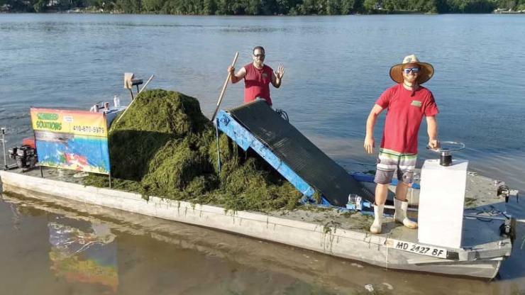 Justin Wood (right) with Steve Gerry who helped build the boat. Justin Wood (right) with Steve Gerry who helped build the boat.