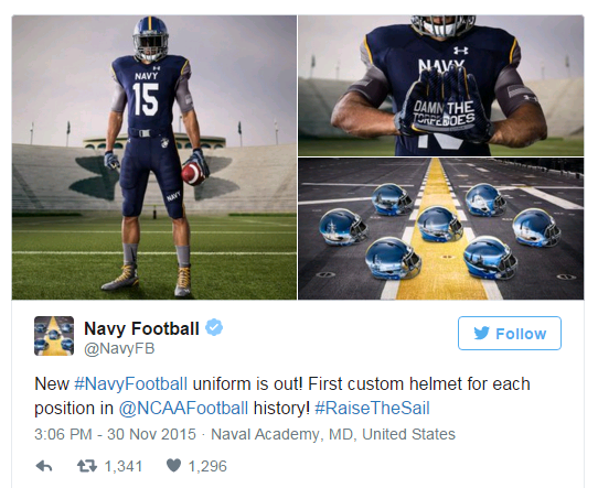 navy football ship helmets