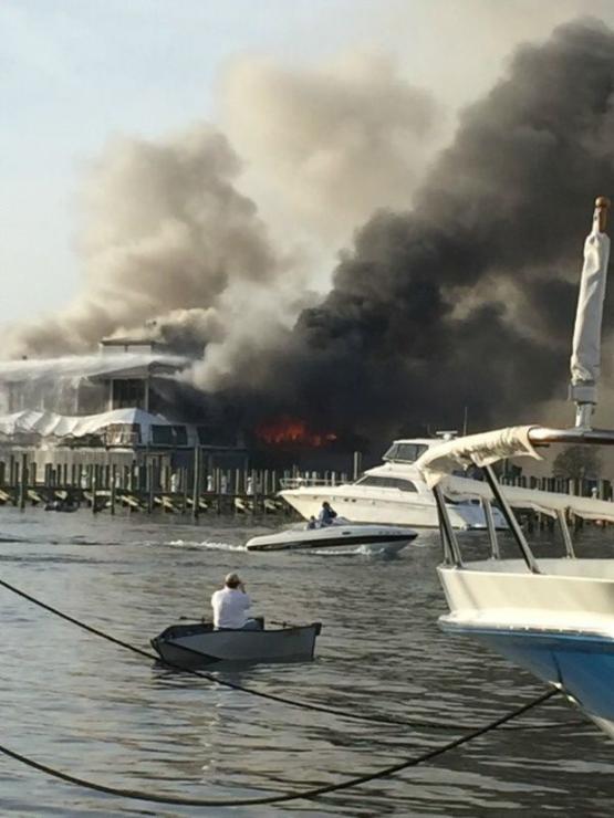 fire at ocean springs yacht club