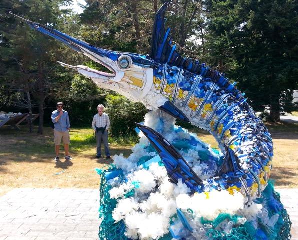 "Flash" the Blue Marlin. Courtesy the Washed Ashore Project