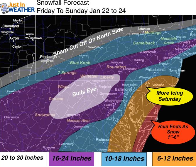 Snowfall forecast. Click for source.